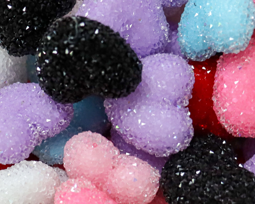 Taro Purple Hexagon Beads