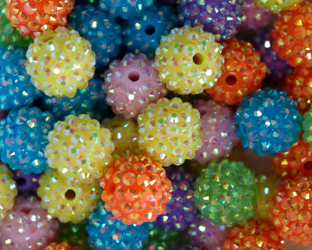 16MM Rhinestone Bead Pack Bella’s Bead Supply