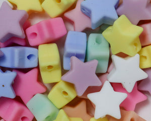 Mini Star Silicone Focal Beads