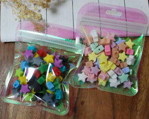 Mini Star Silicone Focal Beads
