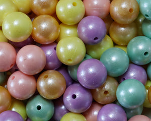 15MM Pastel Opal Bead Mix - Bella's Bead Supply