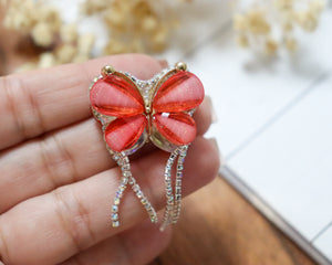 Rhinestone Butterfly Fancy Bead
