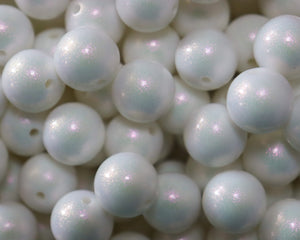 15MM White Opal - Bella's Bead Supply