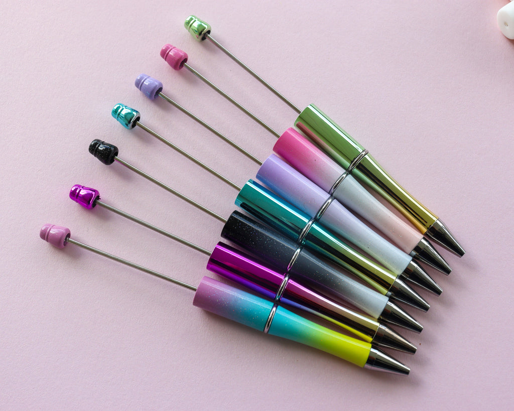 Ombre Plastic Beadable Pens – Bella's Bead Supply