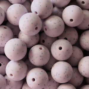 Speckled Light Lilac | silicone beads