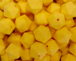 14MM Yellow Icosahedron - Bella's Bead Supply