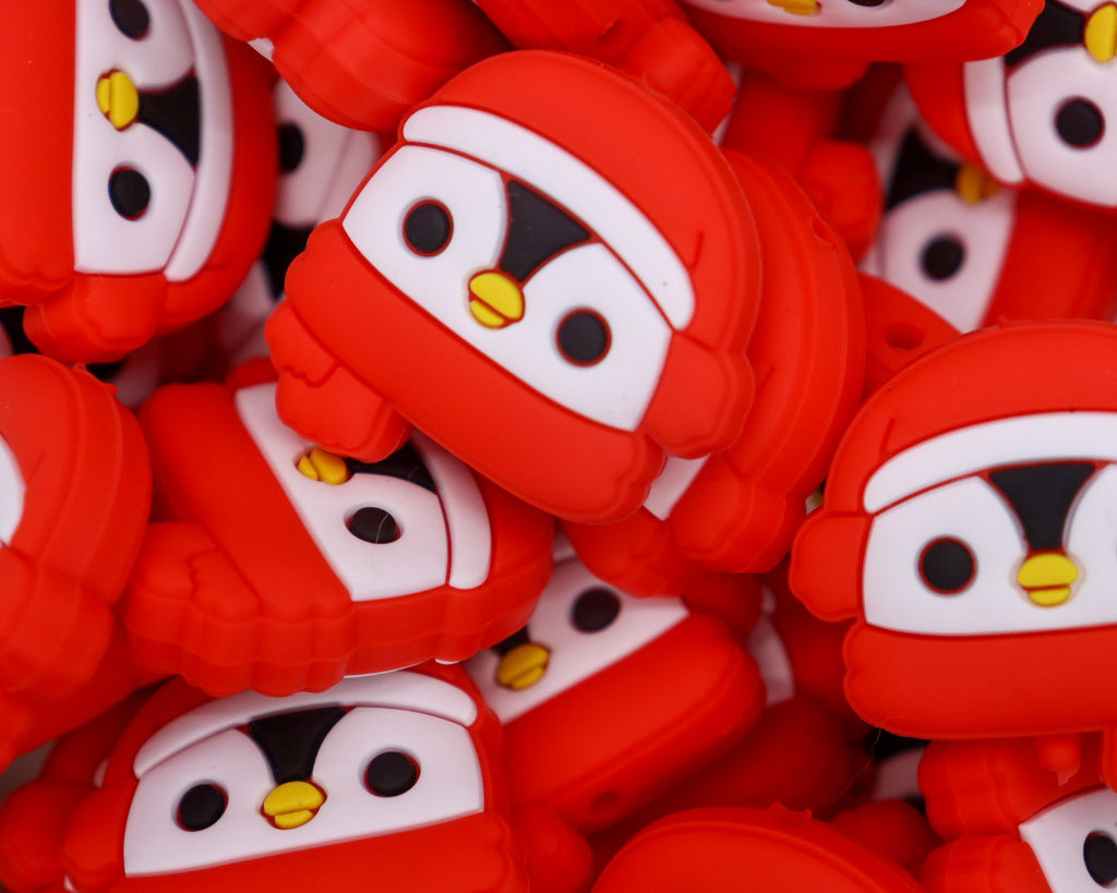 Red Hat Penguin Focal Bead – Bella's Bead Supply