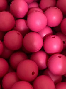 Pink Ruby | silicone beads