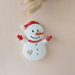 Happy Snowman Teether | silicone beads