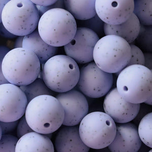 Speckled Taro Purple | silicone beads