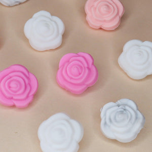 Mini Rose Flower Bead | silicone beads