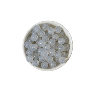 Silver Confetti | silicone beads