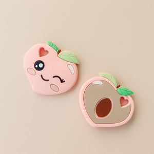 Peach Teether | silicone beads