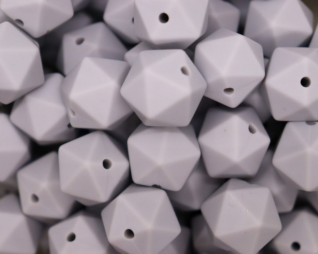 14MM Glacier Grey Icosahedron – Bella's Bead Supply