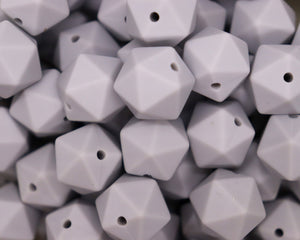 14MM Glacier Grey Icosahedron - Bella's Bead Supply