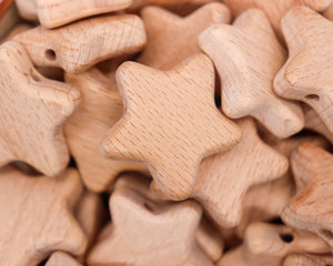 Star Wooden Beads | silicone beads
