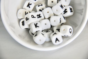 10MM Letter Beads - Bella's Bead Supply
