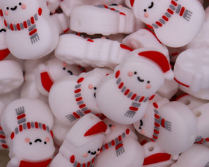 Mini Snowman Focal Bead