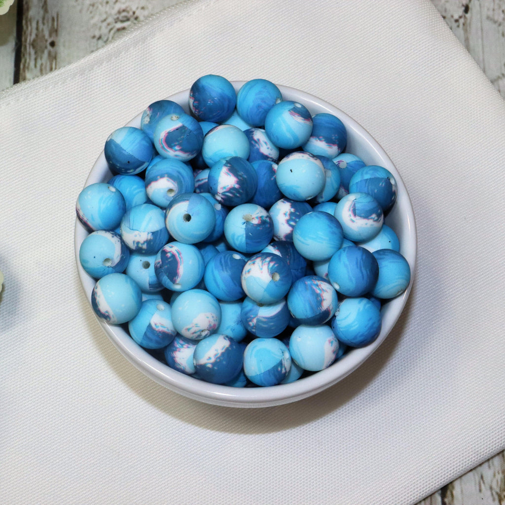 12mm Teal Marble Beads, Marble Beads, 12mm Acrylic Marble Beads, 12mm Mini  Chunky Beads, 12mm Beads, 12mm Marble Beads