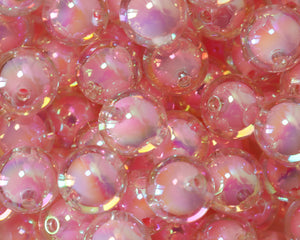 16MM Light Pink Double Layered Acrylic Bead - Bella's Bead Supply