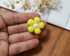 Retro Flower Silicone Focal Bead