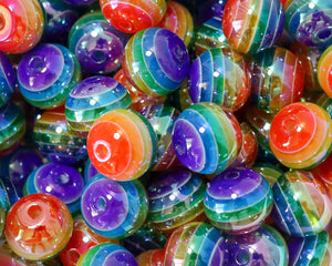 16MM Rainbow Acrylic Bead Mix