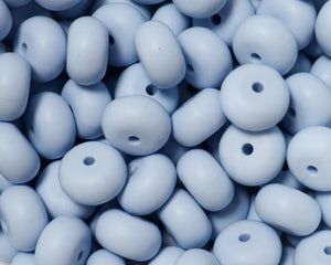 14MM Pastel Blue Abacus Silicone Bead