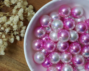 16MM Pink Pearl Ombre Acrylic Bead - Bella's Bead Supply