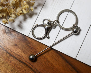 Key Ring with Beadable Bars