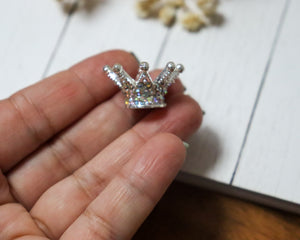 Big Metal Rhinestone Crown Bead
