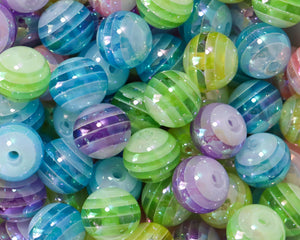 16MM Rainbow Acrylic Bead Mix