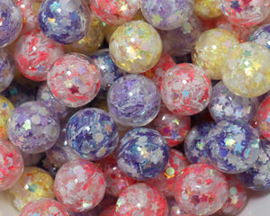 16MM Star Confetti Acrylic Bead Mix