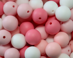 15mm Pink Bead Mix, New Focal Beads, AB Acrylic Focal Beads, Round Beads,  Bulk Beads, Jewelry Supplies, Decoden, Phone Charms, AB Bead 