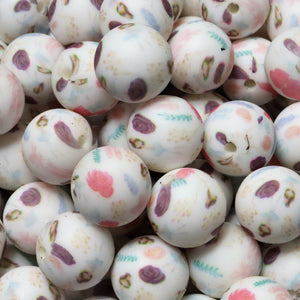 Ballerina Printed Beads | silicone beads