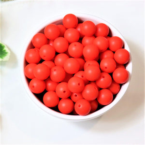 Fire Red | silicone beads