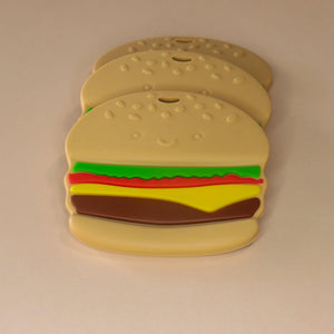 Hamburger Teether | silicone beads
