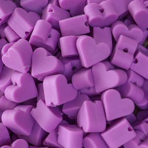 HEART Focal Bead , Focal Beads, HEART Silicone Beads, Silicone Beads, Pen  Beads, Scribe Bead