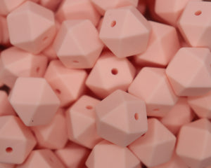 Ballerina Pink Hexagon Beads