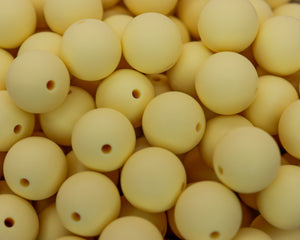 Pastel Yellow | silicone beads
