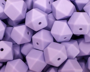 Taro Purple Hexagon Beads | silicone beads