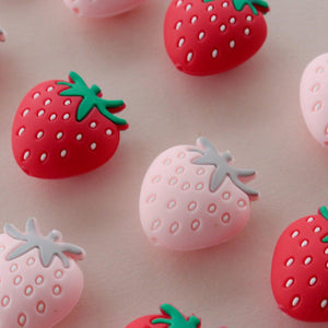 Strawberry Beads | silicone beads