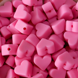 HEART Focal Bead , Focal Beads, HEART Silicone Beads, Silicone Beads, Pen  Beads, Scribe Bead