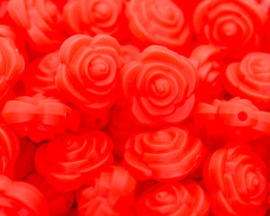 Mini Rose Flower Bead | silicone beads