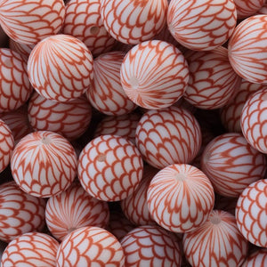 Orange Shell | silicone beads