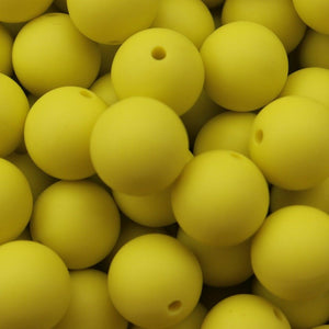 Lemon Yellow | silicone beads
