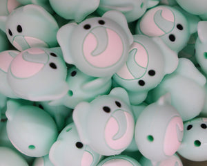 Hello Kitty Cute Pink Silicone Focal Bead