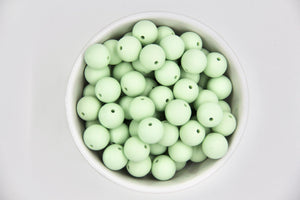 Powder Green | silicone beads