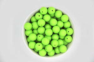 Chartreuse | silicone beads