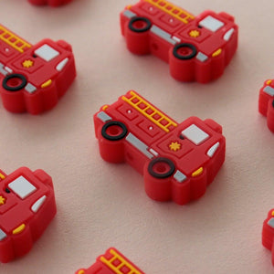 Fire Truck Focal Beads | silicone beads