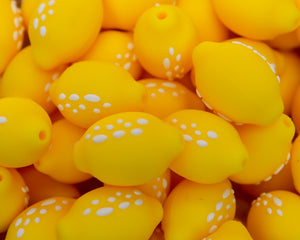 Lemon Focal Beads | silicone beads